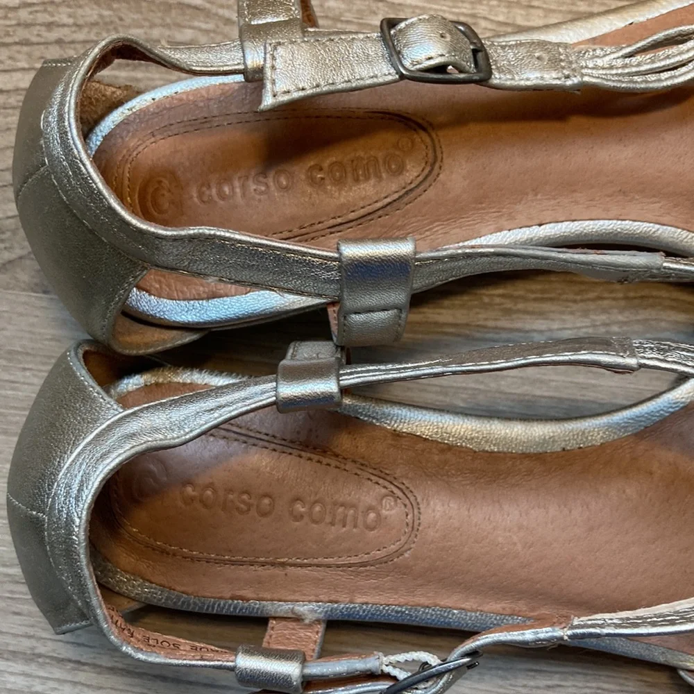 Corso Como leather sandals Future silver 7,5